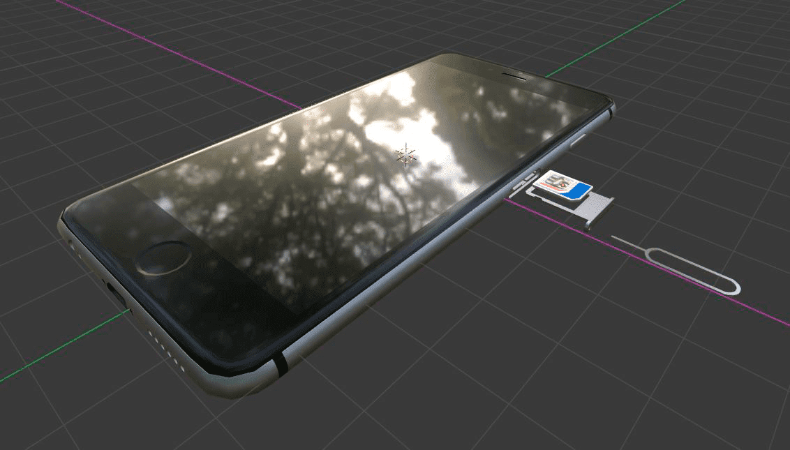 3d render of a phone
