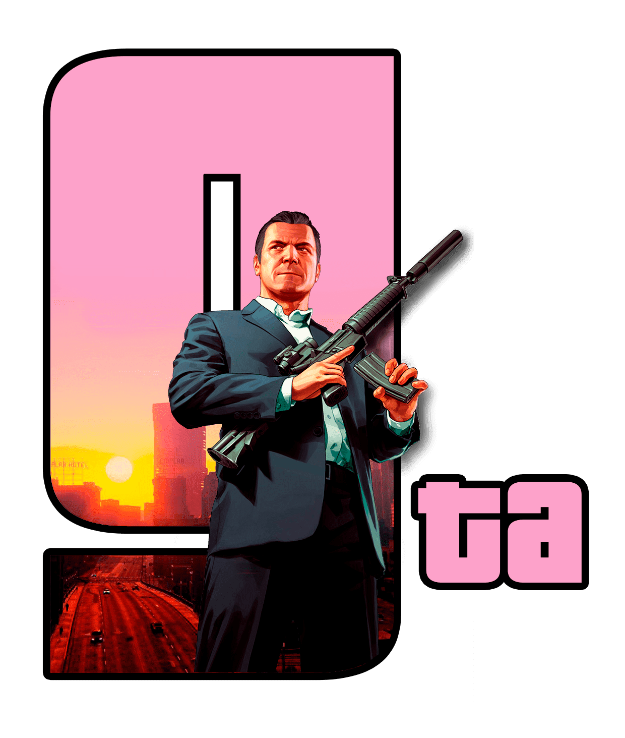 illustration gta guy
